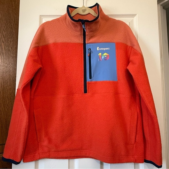 cotopaxi Tops - Cotopaxi Abrazo Half Zip Fleece Sweatshirt Women L Lightweight Nectar Canyon